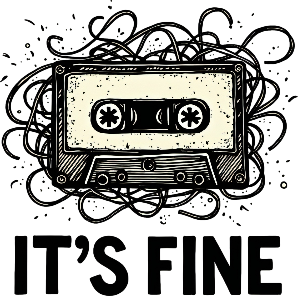 Funny Retro Cassette Tape Design – Vintage 80s Nostalgia Music Lover Gift
